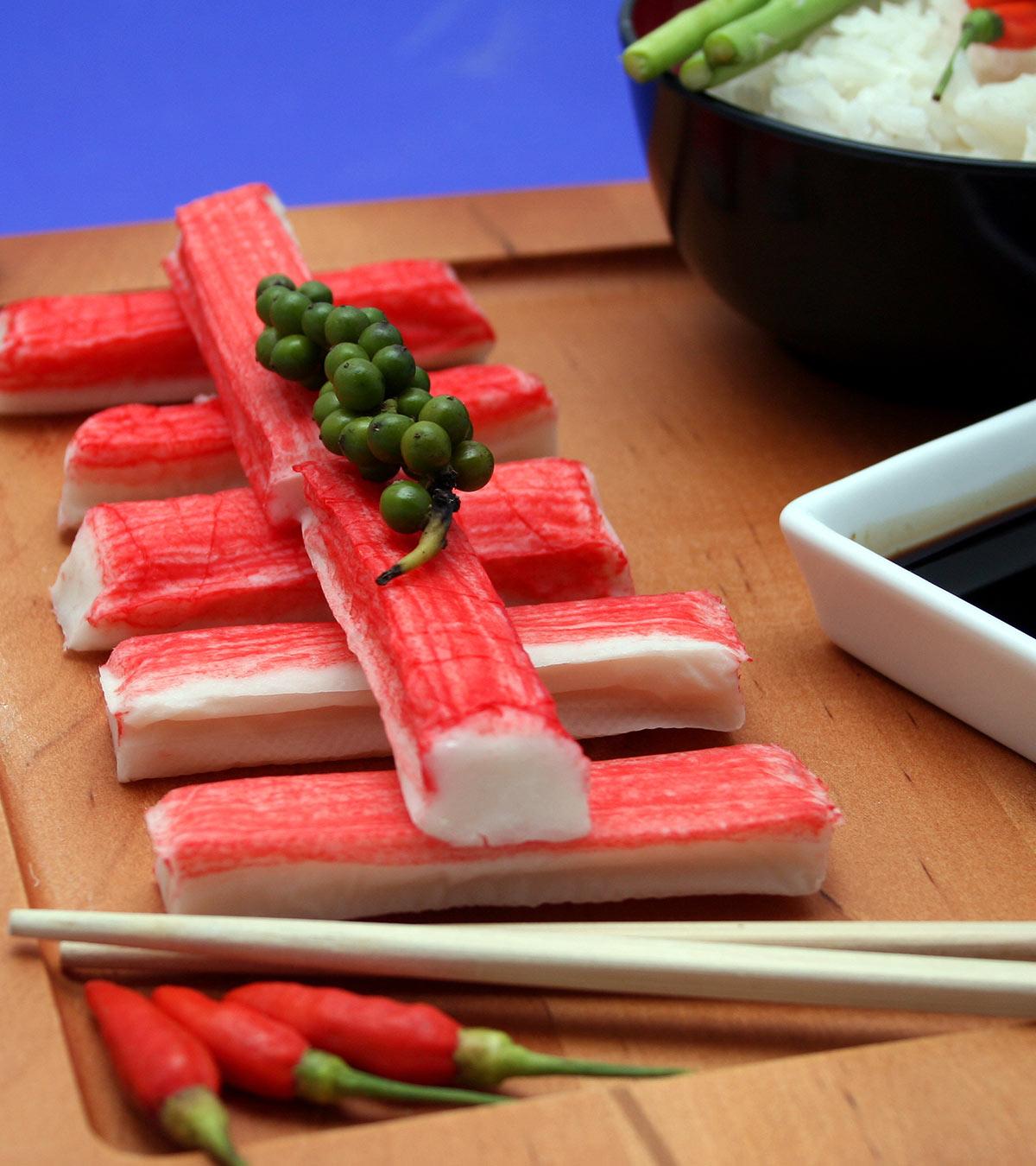 Crab meat on a plate