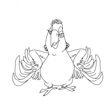 Mimi from Rio movie coloring page