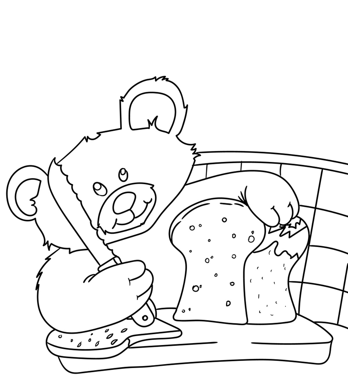 10 Yummy Bread Coloring Pages For Your Little One