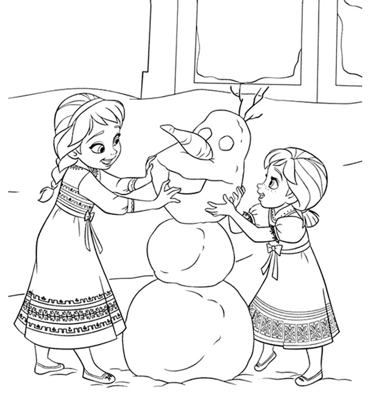 50 Beautiful ‘Frozen’ Coloring Pages For Your Little Princess