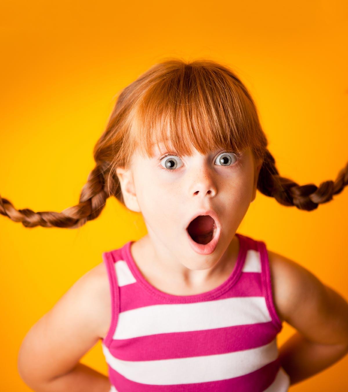 A girl with a braided hairstyle