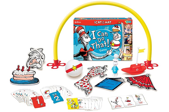 Cat in the hat, I can do that board game for 4-year-olds
