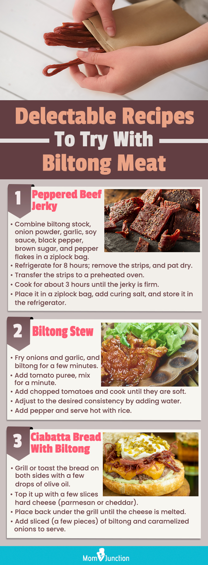 delectable recipes to try with biltong meato (infographic)