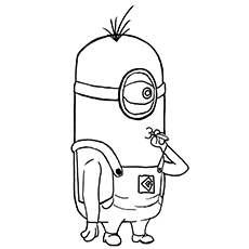 Lance, minions coloring page