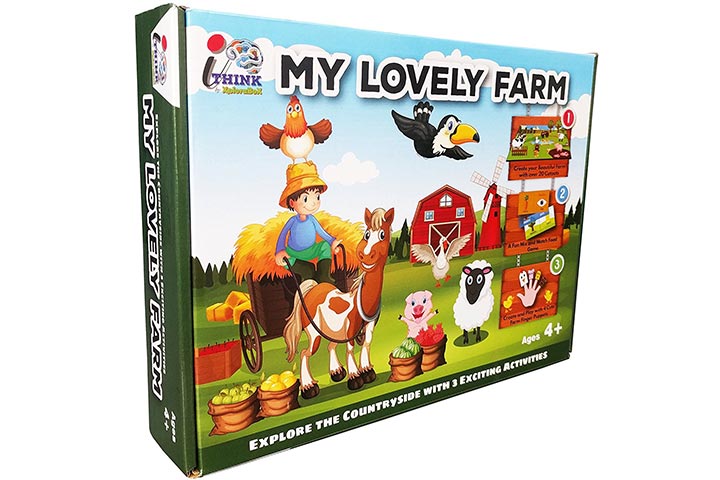 My lovely farm board game for 4-year-olds