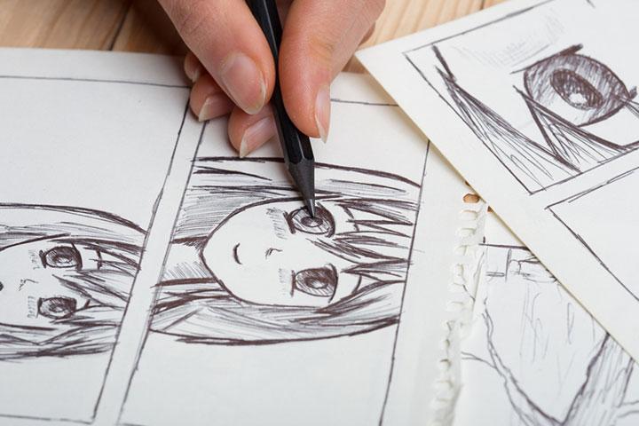 pencil sketch illustration theme