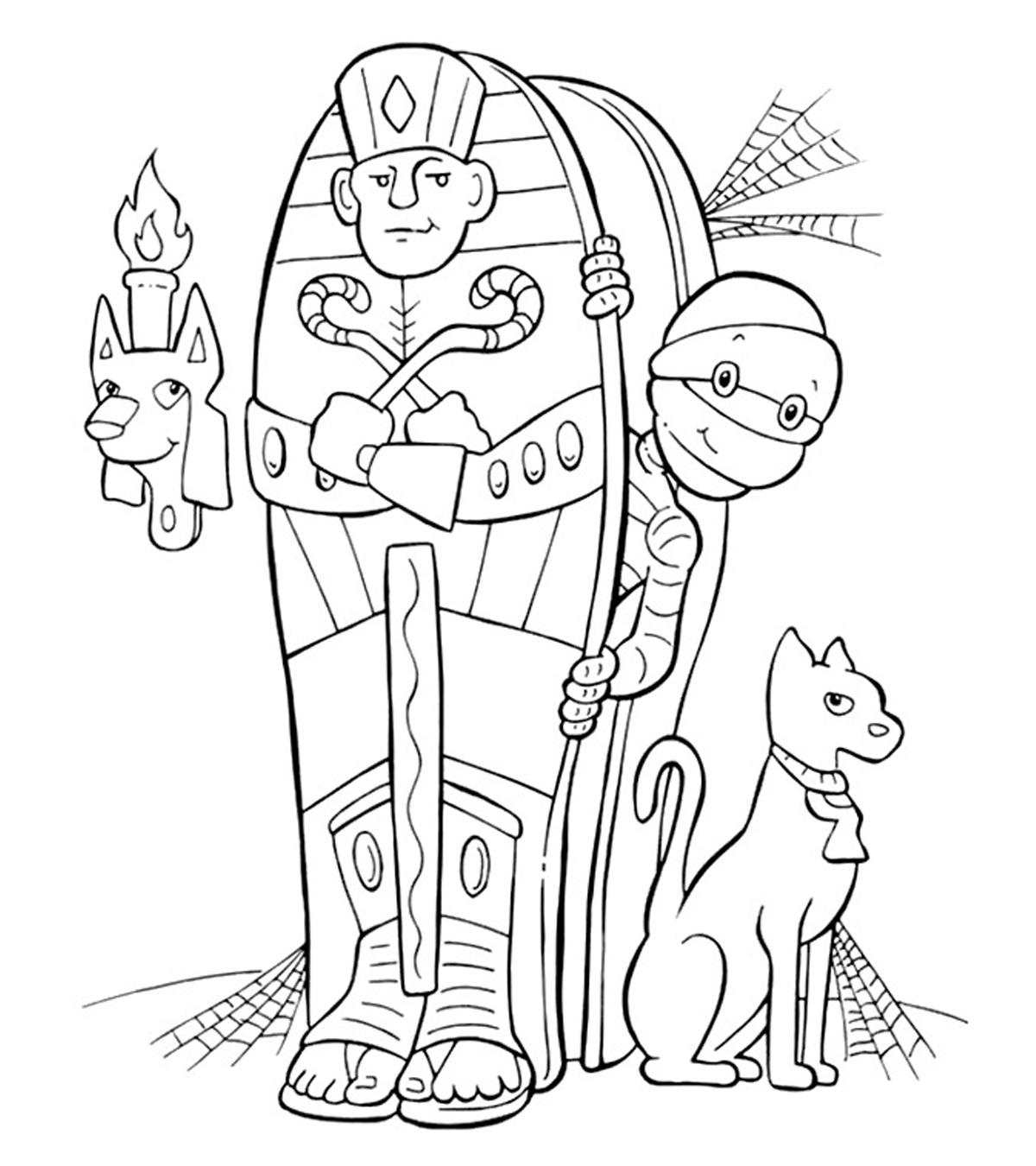 Top 10 Ancient Egypt Coloring Pages For Toddlers_image