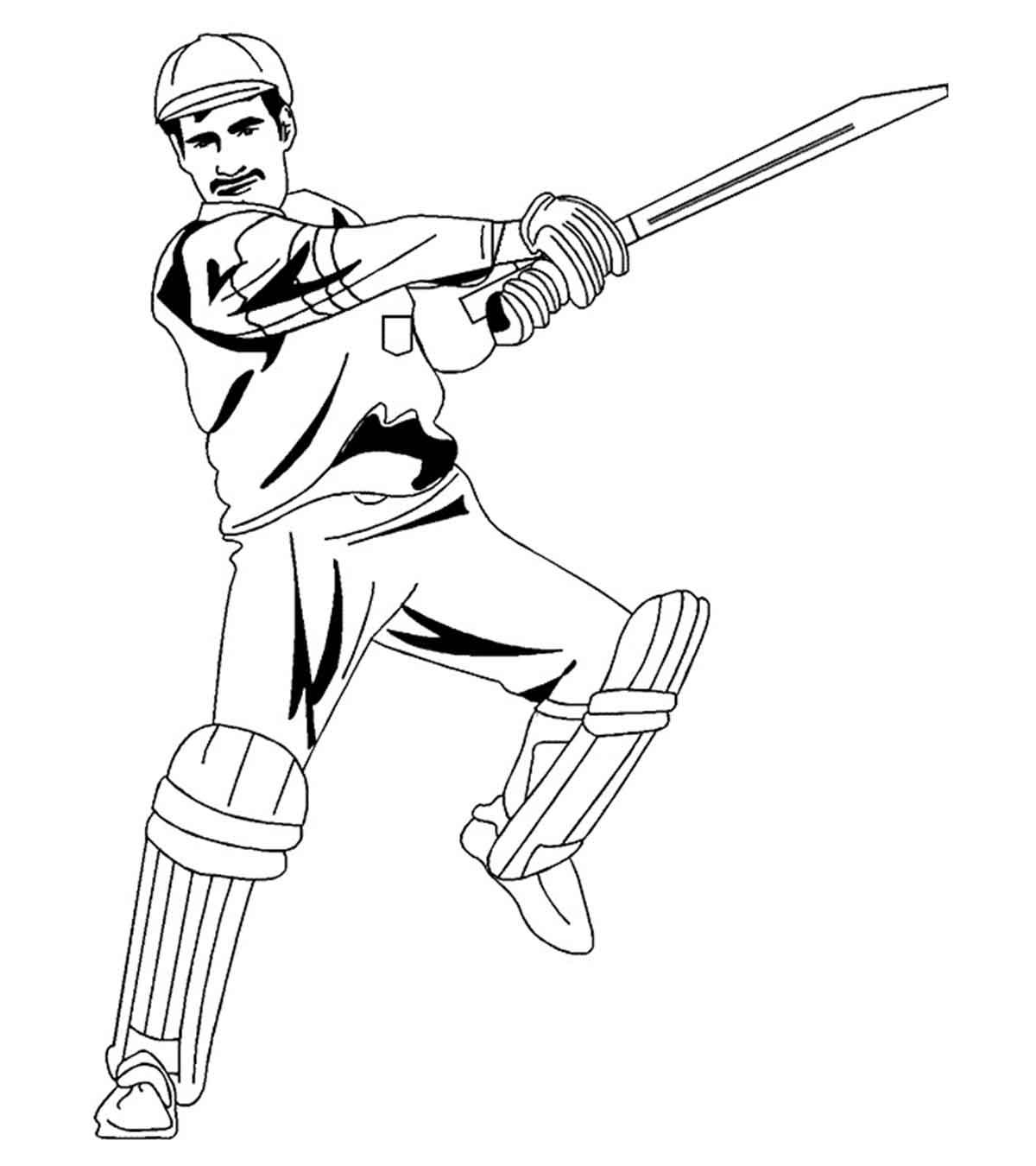 Top 10 Cricket Coloring Pages For Your Toddler