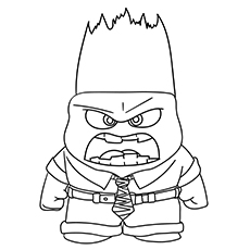 Anger, Inside Out coloring page
