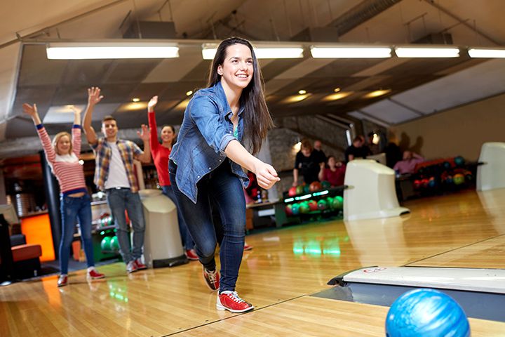 Bowling as Friday activities for teens