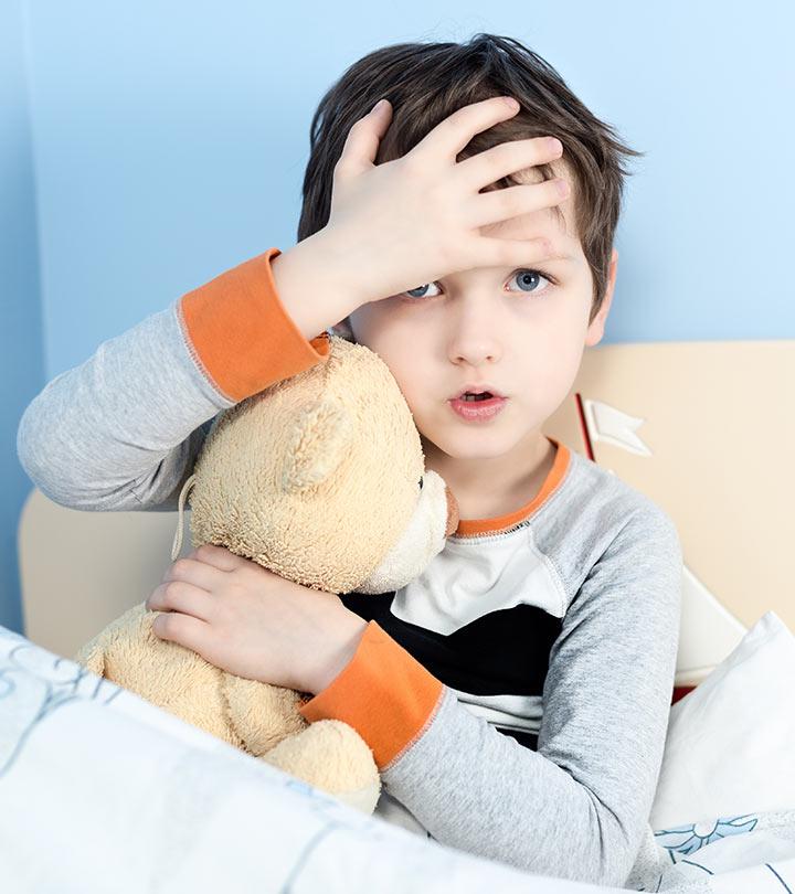 Child Suffering From Hot Flashes