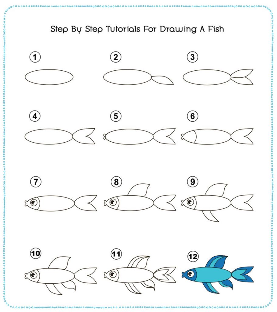Details more than 163 fish drawing for kids best