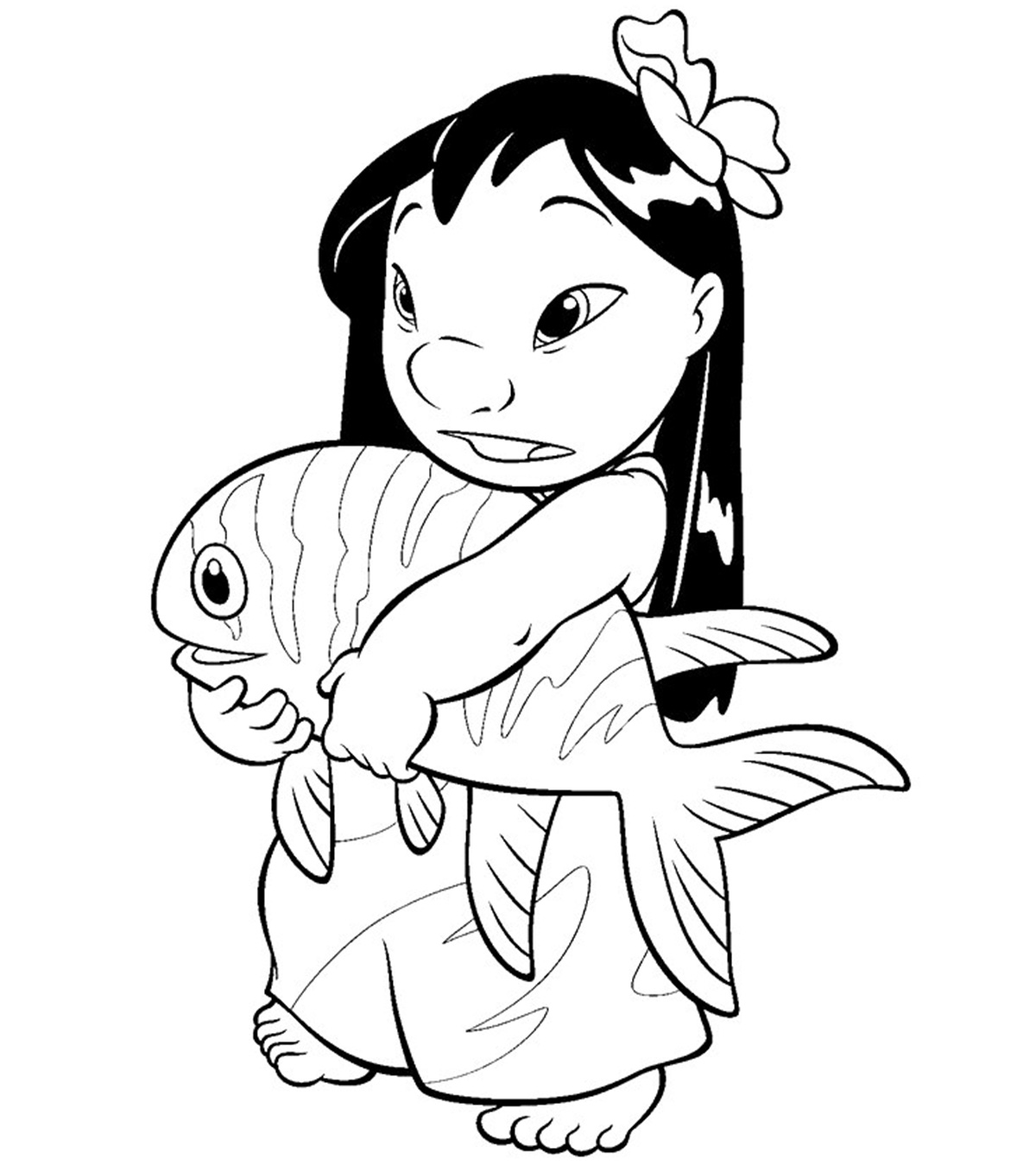 10 Cute ‘Lilo And Stitch’ Coloring Pages For Toddlers_image