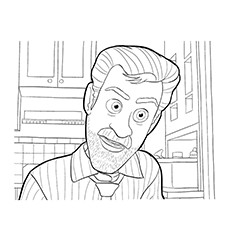 Inside Out Riley’s Dad Coloring Pages