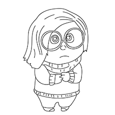 Sadness, Inside Out coloring page