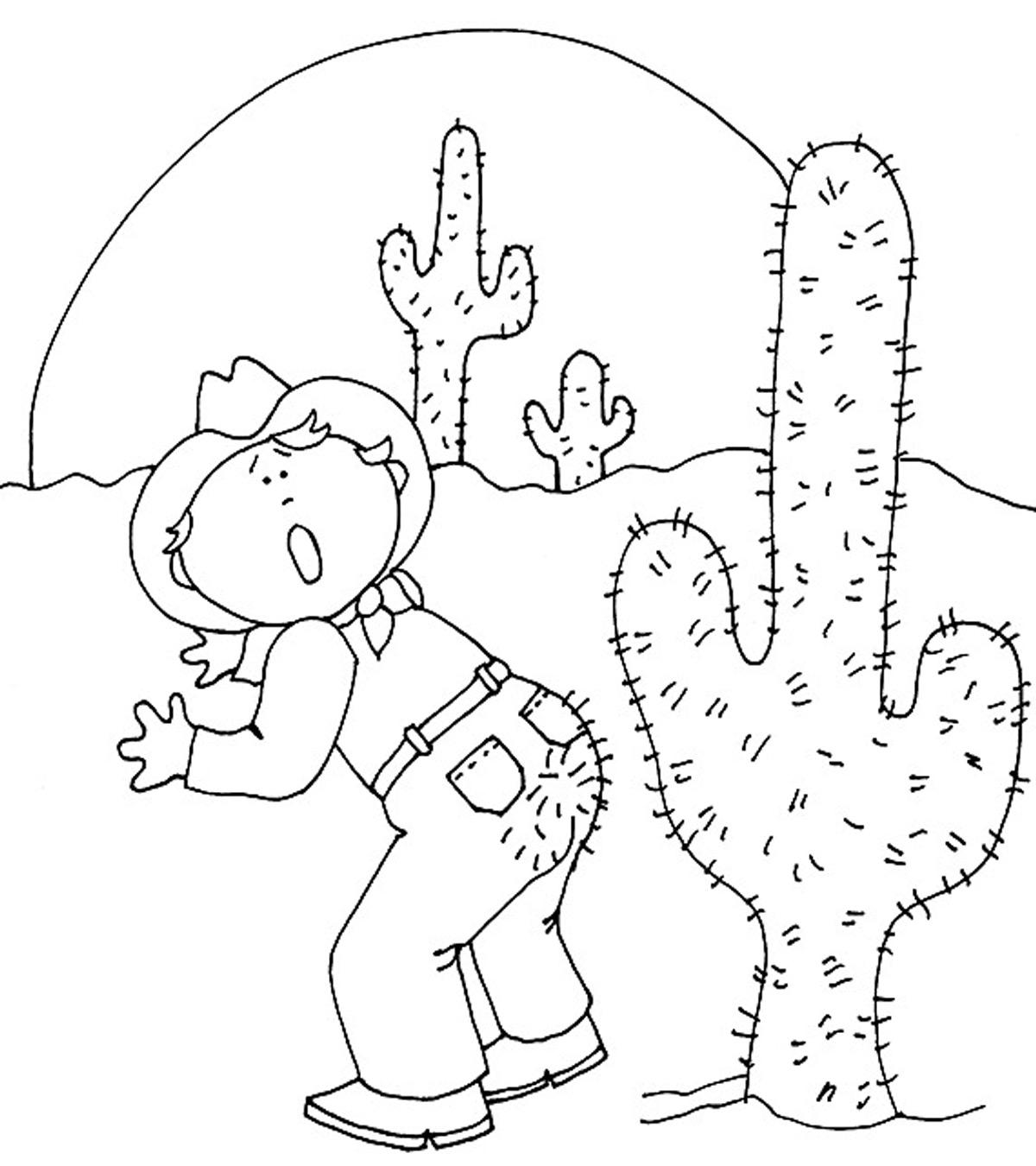 Top 10 Cactus Coloring Pages For Toddlers_image