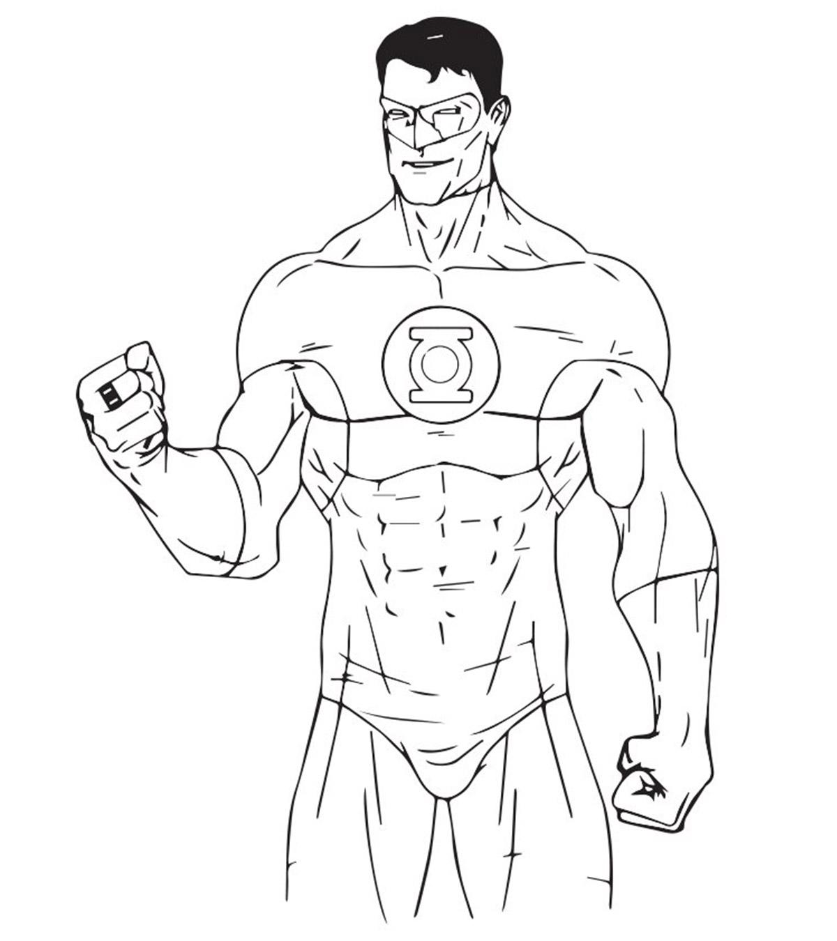 Top 10 Green Lantern Coloring Pages For Toddlers_image