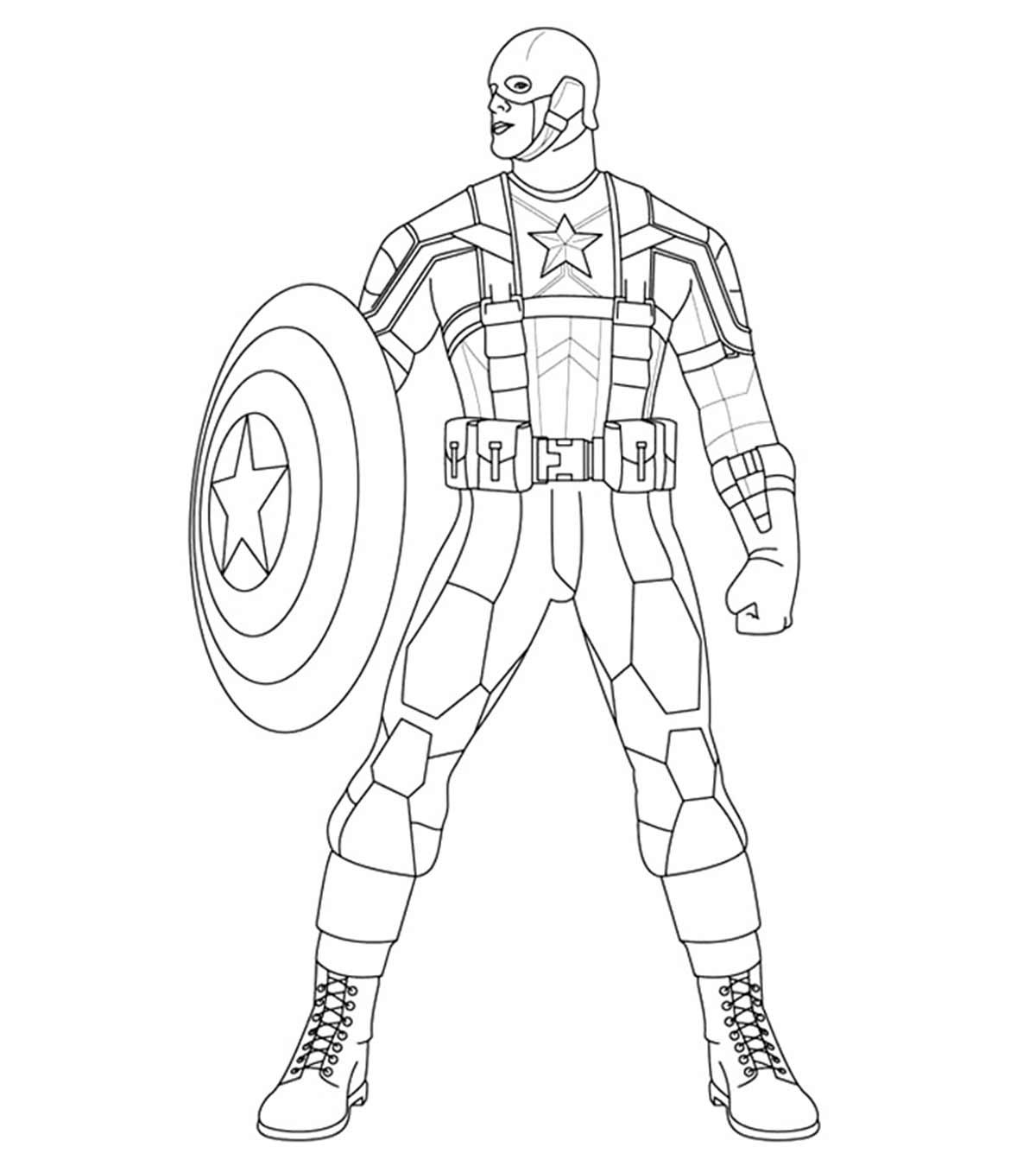 10 Amazing Captain America Coloring Pages For Your Little On_image