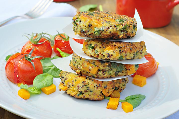 Cheese and vegetable pikelet, healthy snack for teenagers