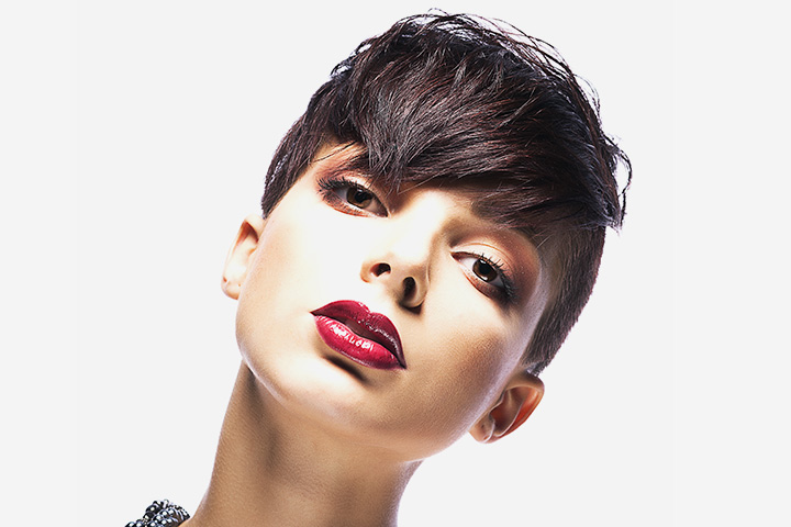 Androgynous cut, a short and simple hairstyle and haircut for teenage girls