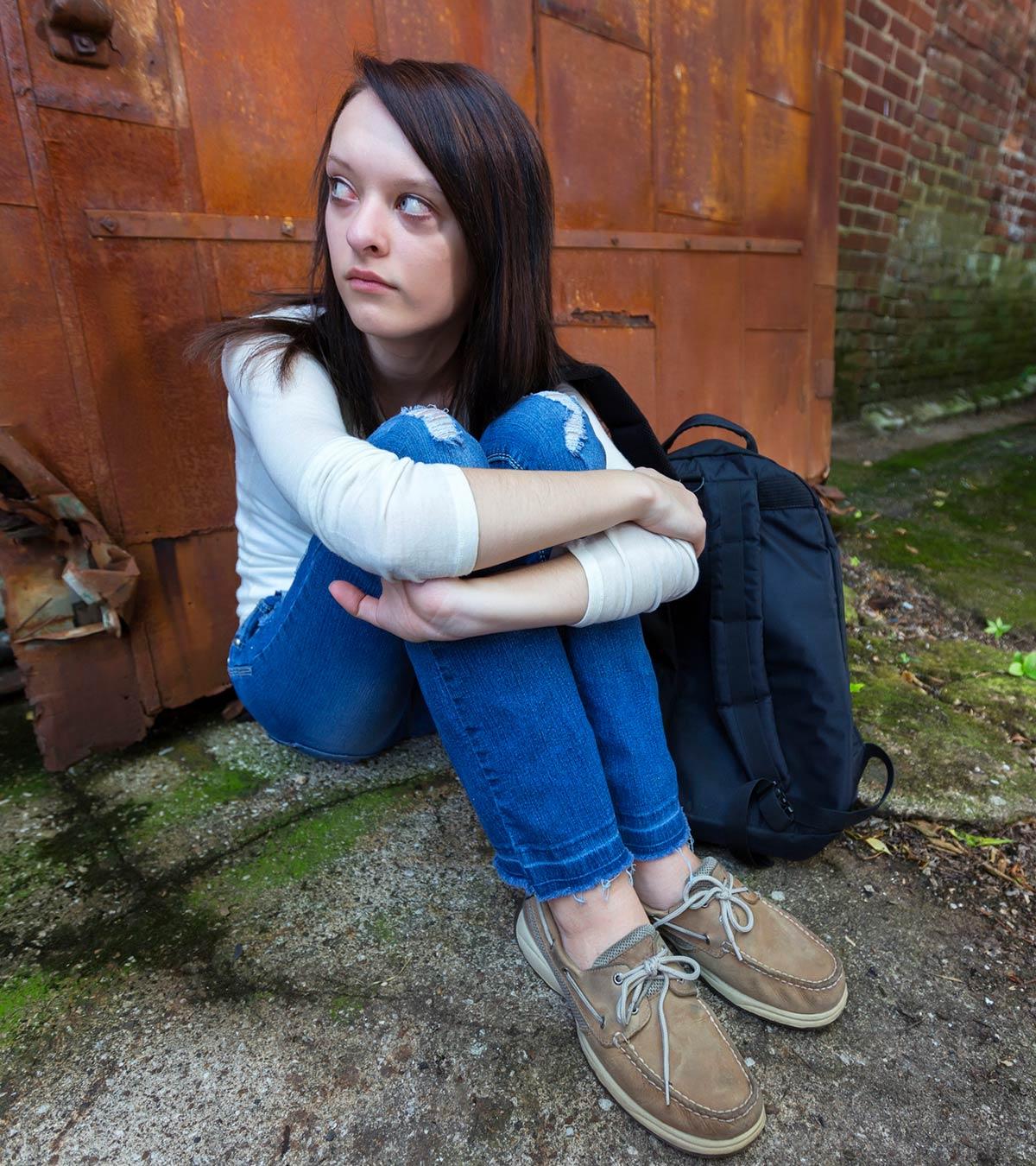 A Teen After Runing Away From Home