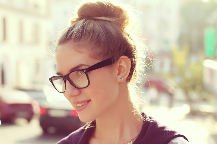 Top-knot, a cool hairstyle and haircut for teenage girls