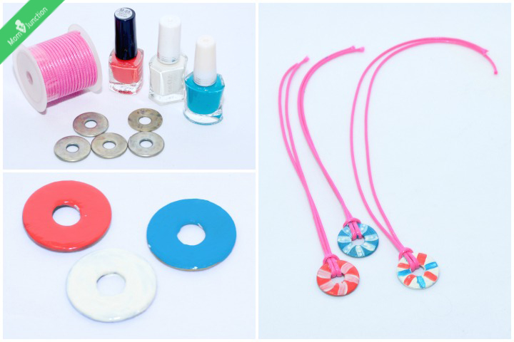 Washer necklace art and craft ideas for teenagers