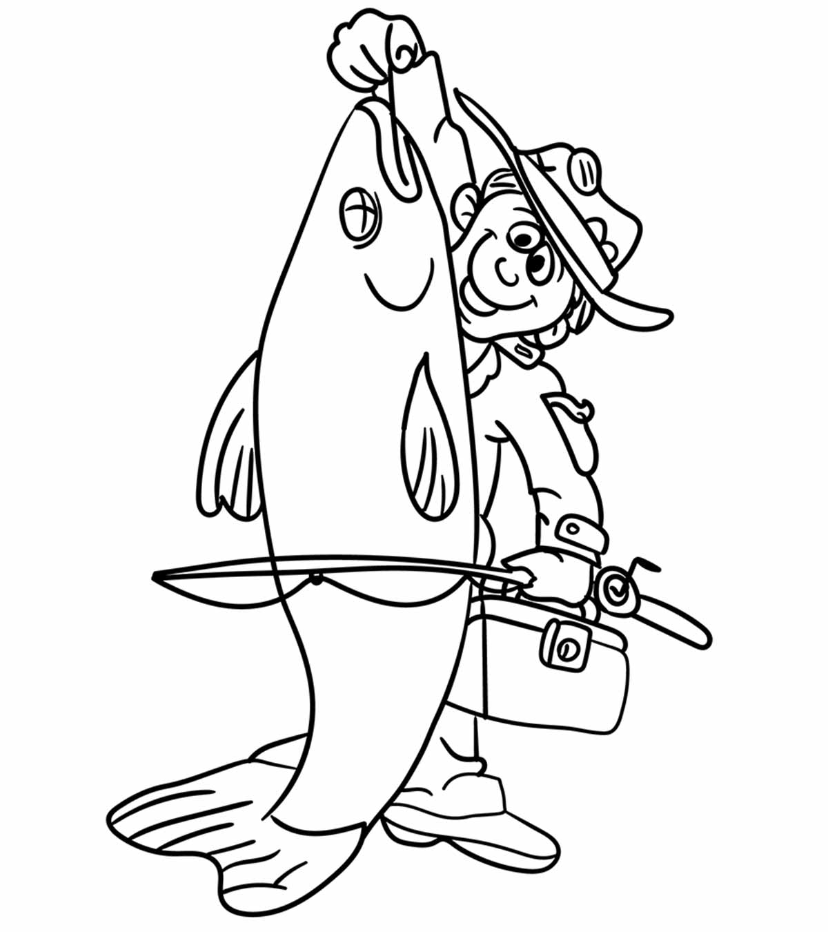 10 Fisherman Themed Coloring Pages For Your Kids