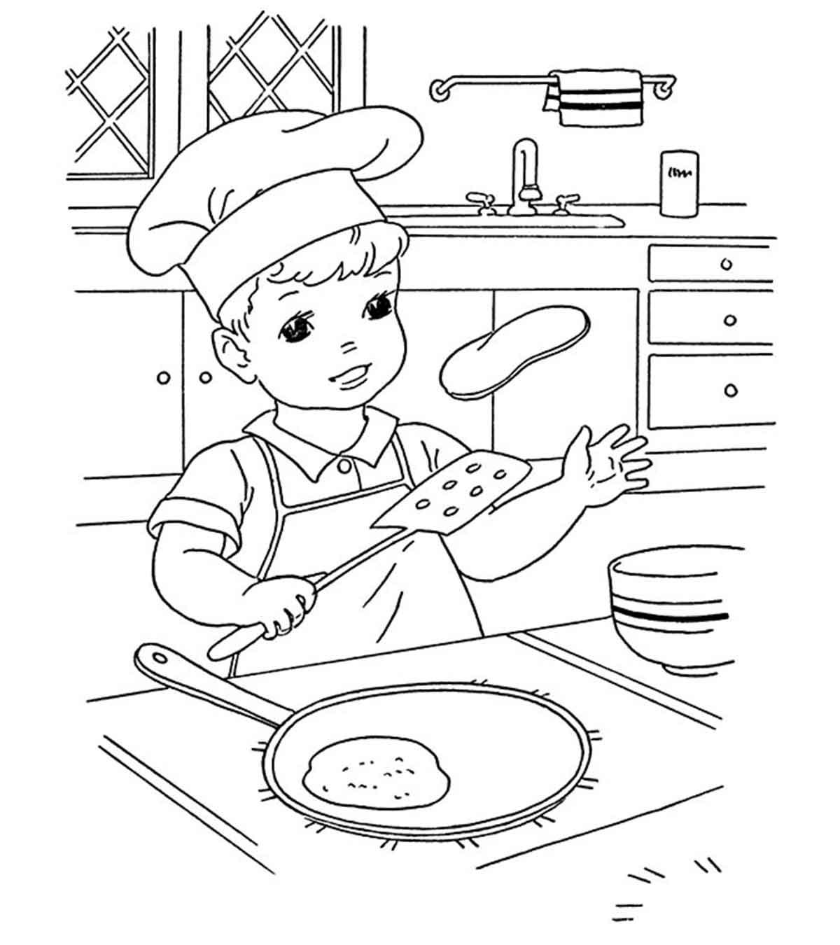 10 Wonderful Pancake Coloring Pages For Your Little Ones_image