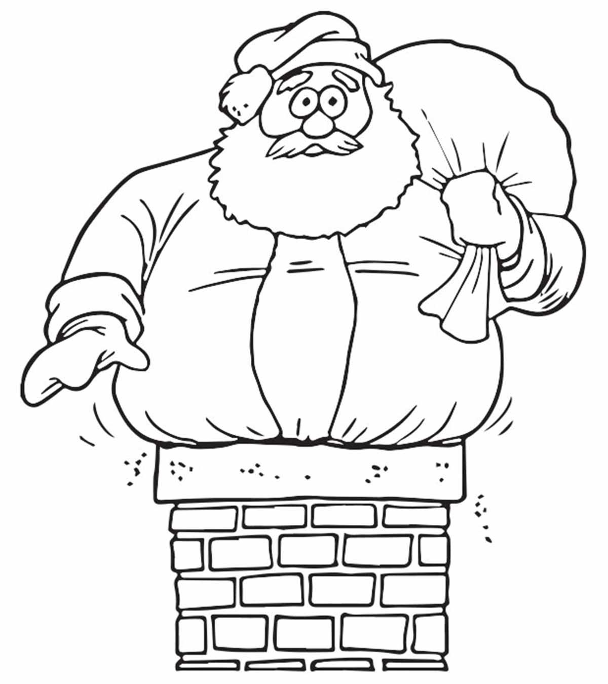 30 Cute Santa Claus Coloring Pages For Your Little Ones_image