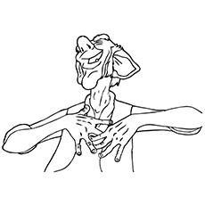 BFG Roald Dahl coloring page