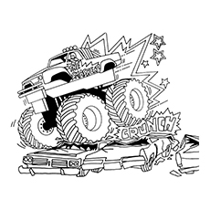 Monster Truck Coloring Pages - Dragon’s Breath