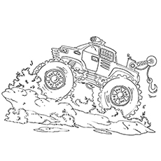 El Toro Loco Monster Truck coloring page