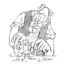 Matilda Roald Dahl coloring page