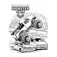 Monster Jam Truck coloring page