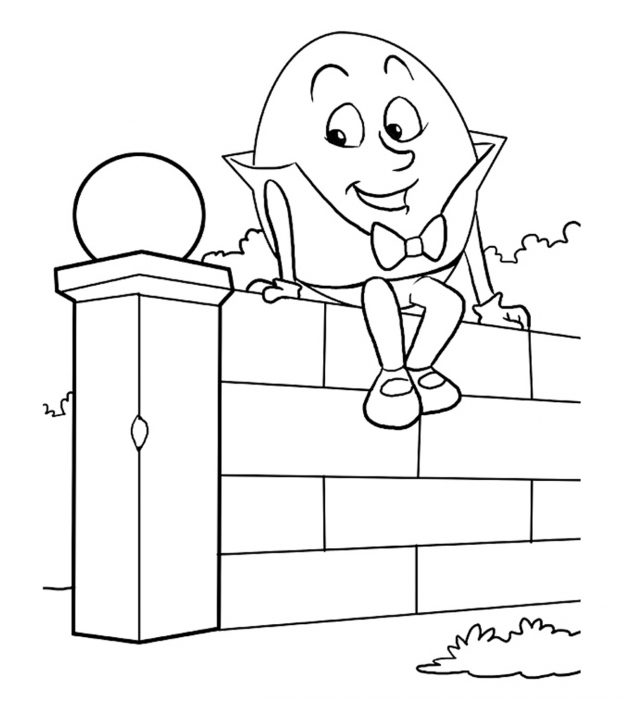 10 Adorable Humpty Dumpty Coloring Pages For Toddlers