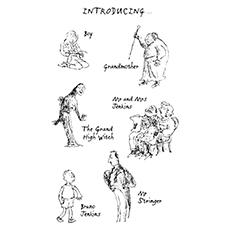 The Witches Roald Dahl coloring page