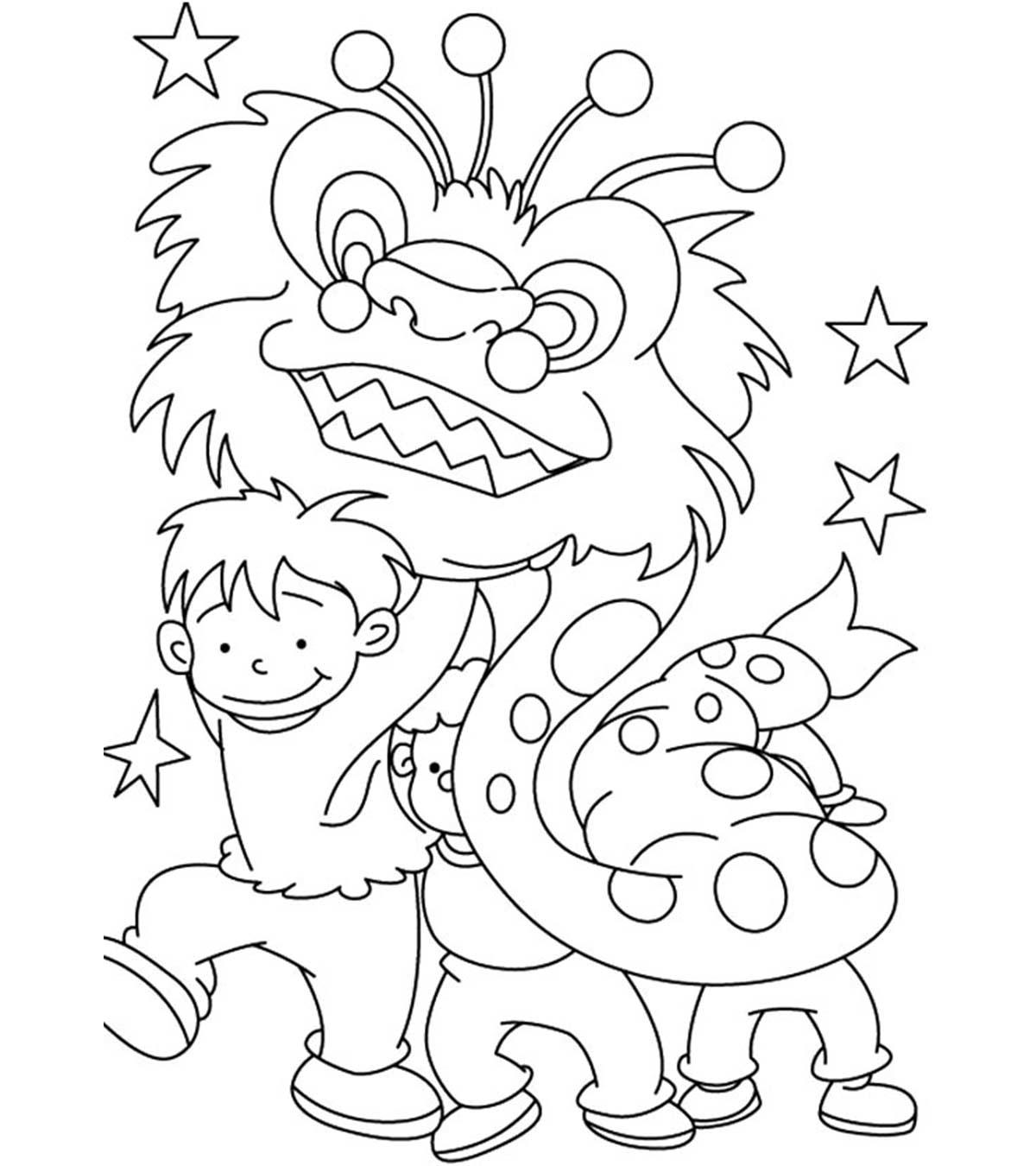 Chinese New Year Lantern Coloring Pages