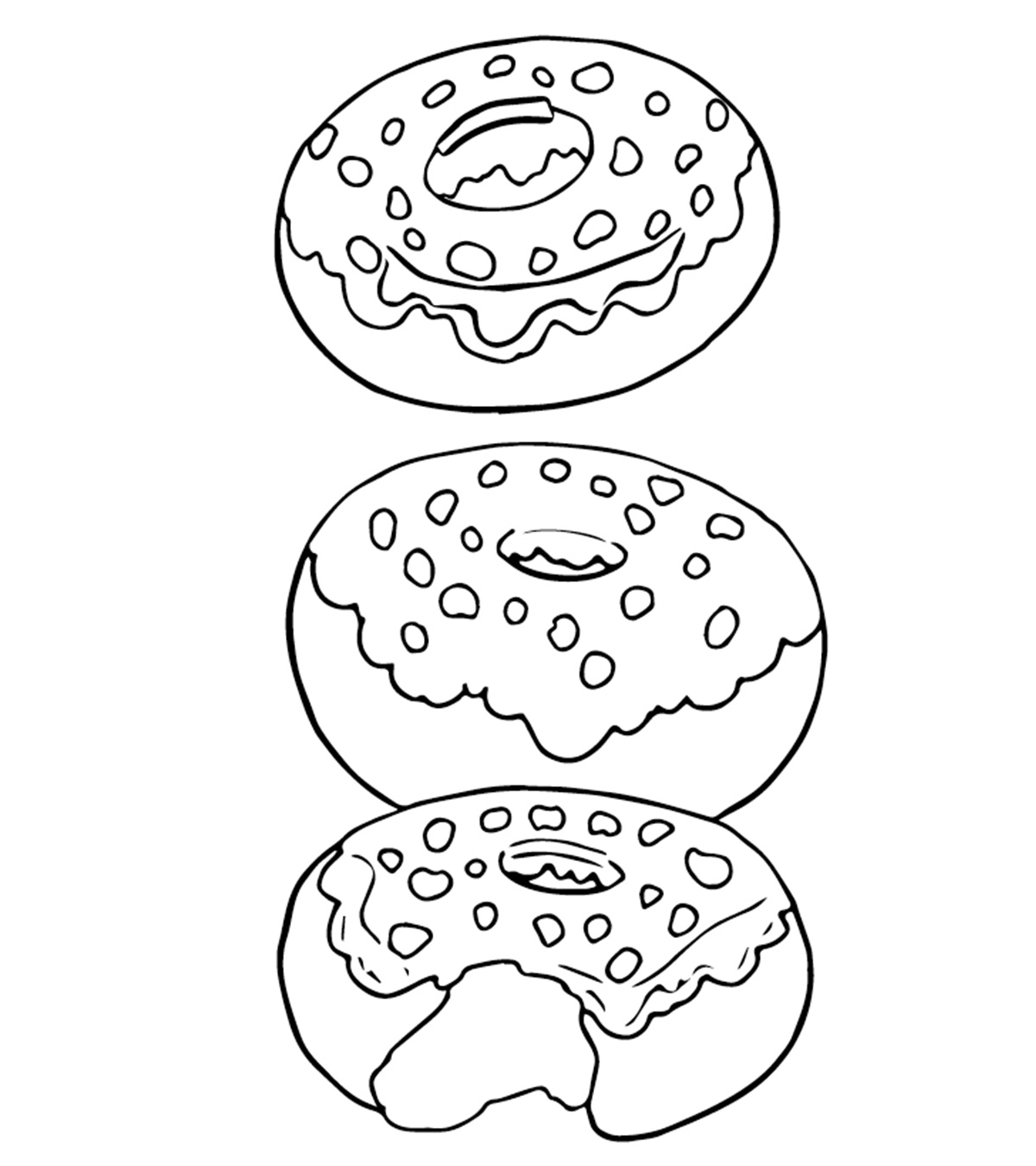 Top 10 Donut Coloring Pages For Your Toddler_image
