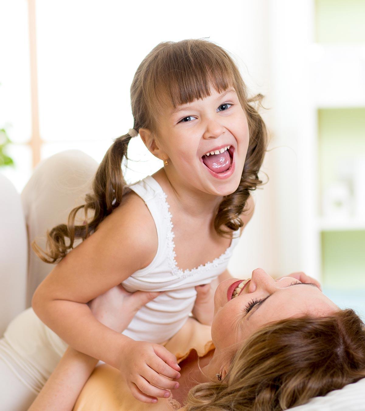 Kid Enjoying Knock Knock Joke
