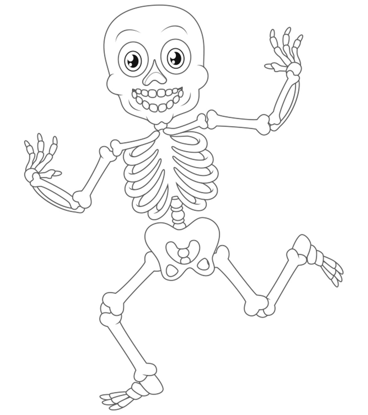 11 Best Skeleton Coloring Pages For Your Toddler