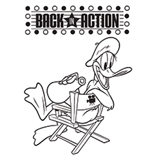 Back In Action, Daffy Duck coloring page