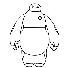 Baymax Big Hero 6 coloring page
