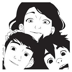 Cass Hamada of Big Hero 6 coloring page