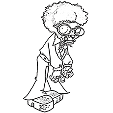 Disco Zombie coloring page