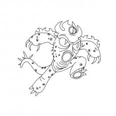 Fred as Kaiju Big Hero 6 coloring page