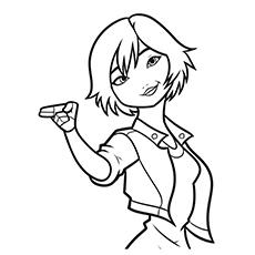 Go Go Tamago of Big Hero 6 coloring page