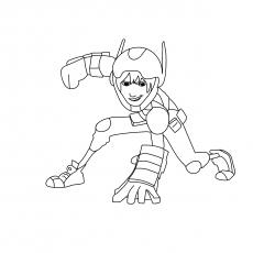 The superhero Hiro of Big Hero 6 coloring page