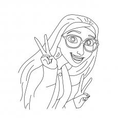Honey Lemon of Big Hero 6 coloring page
