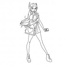 The superhero Honey Lemon Big Hero 6 coloring page